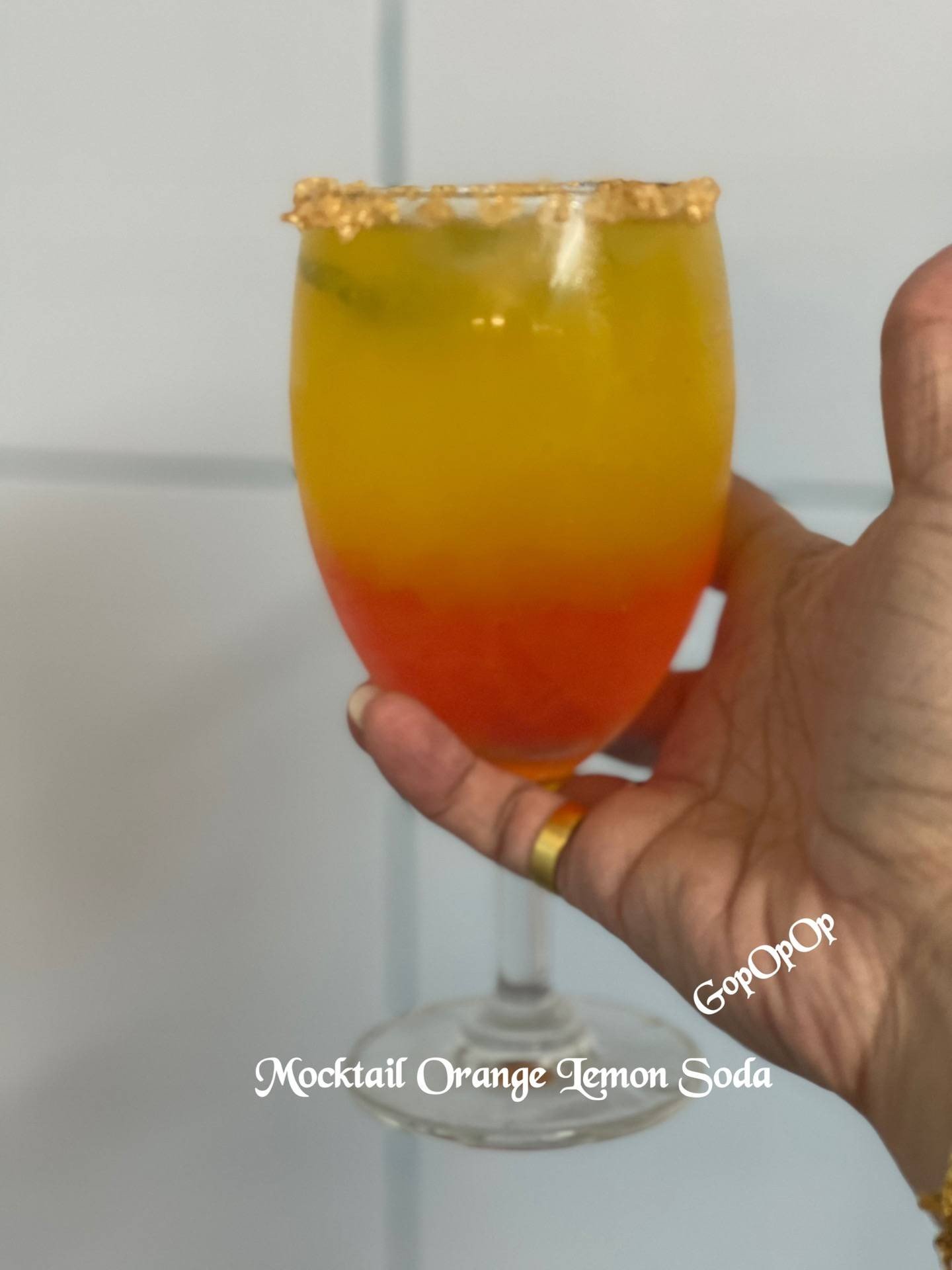 Mocktail Orange Lemon Soda 🍸 เมนูอาหารว่าง