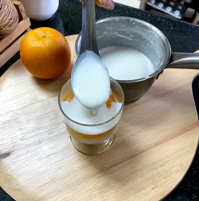 วิธีทำ วุ้นส้ม นมสด