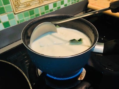 วิธีทำ บัวลอยนมสด