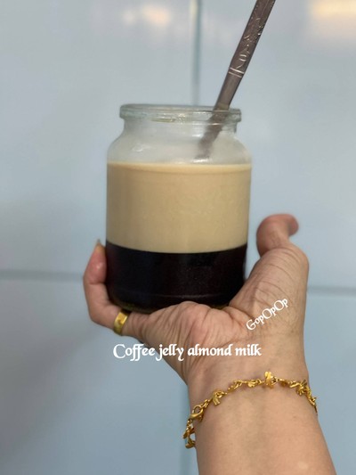 วิธีทำ Coffee Jelly Almond Milk 