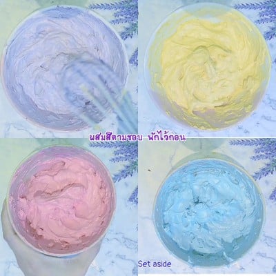 วิธีทำ Homemade rainbow cake